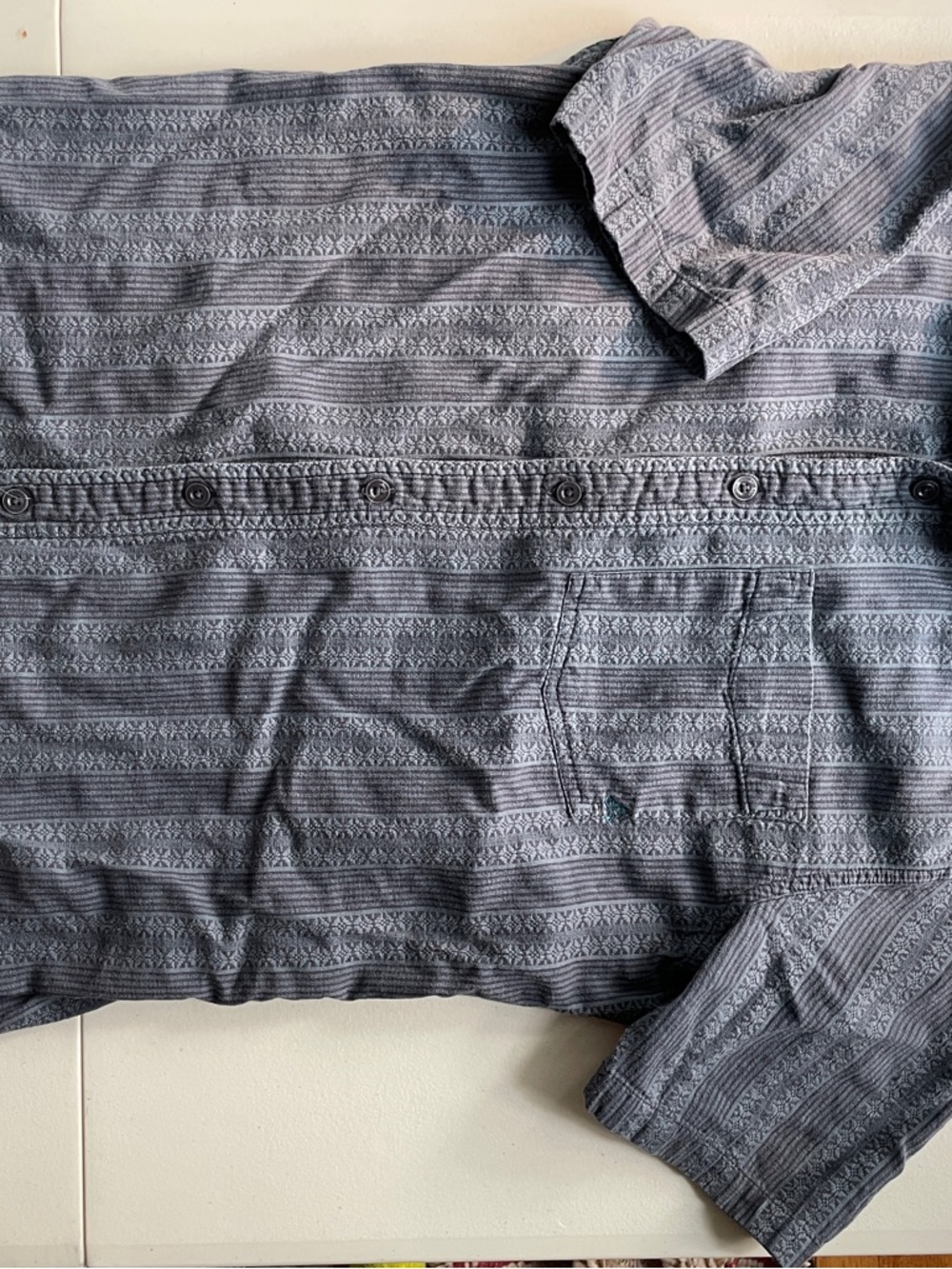Prana Short-Sleeve Button-Up Shirt in Charcoal Gray - Picture 2 of 10